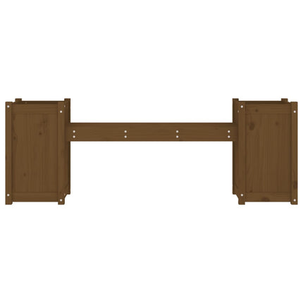 Skrivbord honungsbrun 180x36x63 cm massiv furu