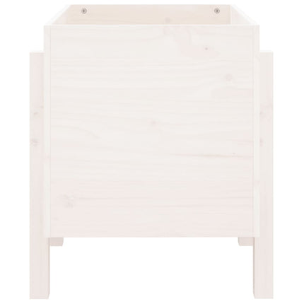 Odlingslåda 62x50x57 cm vit massiv furu