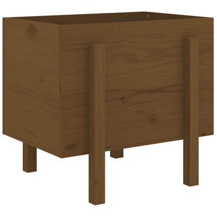 Odlingslåda 62x50x57 cm honungsbrun massiv furu