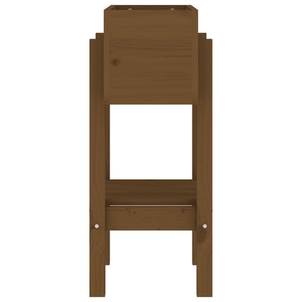 Odlingslåda 62x30x69 cm honungsbrun massiv furu