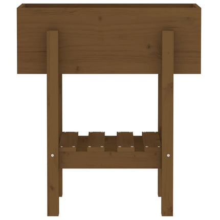 Odlingslåda 62x30x69 cm honungsbrun massiv furu