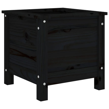 Odlingslåda 40x40x39 cm svart massiv furu