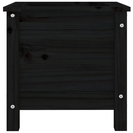 Odlingslåda 40x40x39 cm svart massiv furu