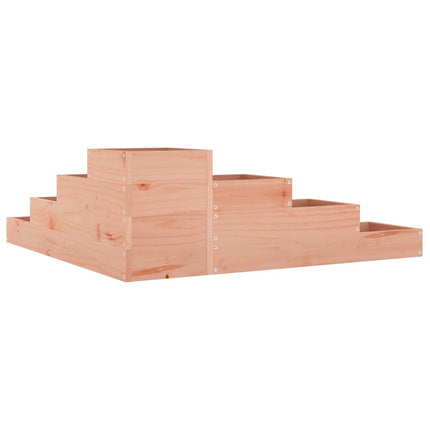 Trädgårdskruka 4 våningar 106x104,5x36 cm massivt trä Douglas