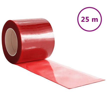 Köldridå röd 200x1,6 mm 25 m PVC
