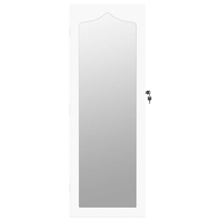 Spegelskåp vit väggmonterat 37,5x10x106 cm