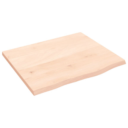 Hyllplan 60x50x2 cm obehandlad massiv ek