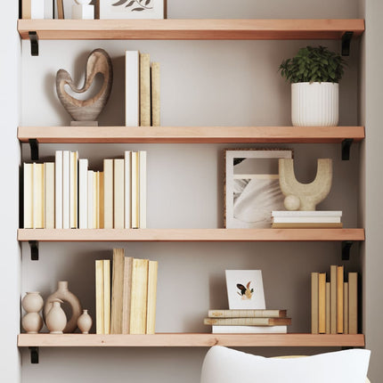Hyllplan 80x30x(2-4) cm obehandlad massiv ek