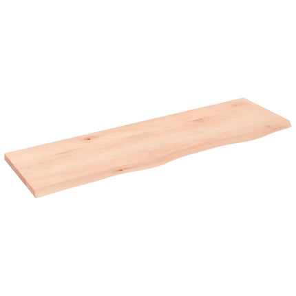Hyllplan 100x30x2 cm obehandlad massiv ek