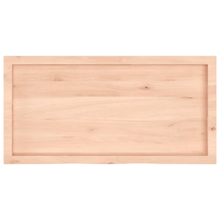 Hyllplan 100x50x(2-6) cm obehandlad massiv ek