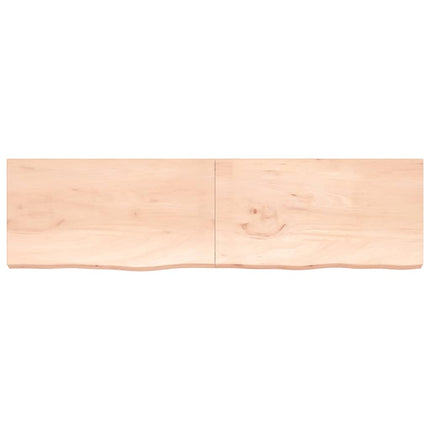 Hyllplan 220x60x(2-6) cm obehandlad massiv ek
