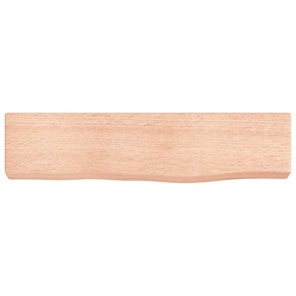 Bordsskiva ljusbrun 40x10x4 cm behandlad massiv ek