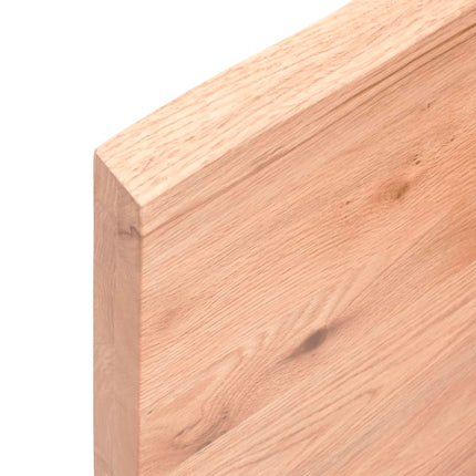 Bordsskiva ljusbrun 40x10x4 cm behandlad massiv ek