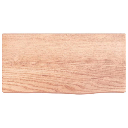 Bordsskiva ljusbrun 40x20x4 cm behandlad massiv ek