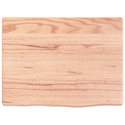 Bordsskiva ljusbrun 40x30x2 cm behandlad massiv ek