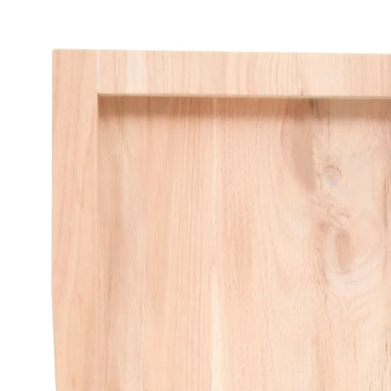 Bordsskiva 100x40x(2-4) cm obehandlad massiv ek levande kant