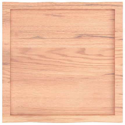 Bordsskiva ljusbrun 60x60x(2-4) cm massivt trä levande kant