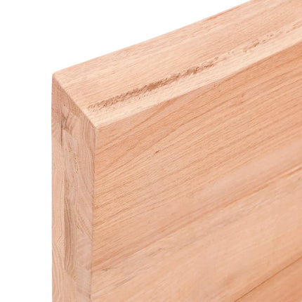 Bordsskiva ljusbrun 80x60x(2-6) cm massivt trä levande kant