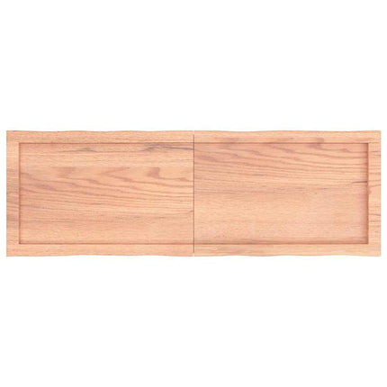 Bordsskiva ljusbrun 120x40x(2-4) cm massivt trä levande kant