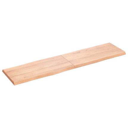 Bordsskiva ljusbrun 160x40x(2-4) cm massivt trä levande kant