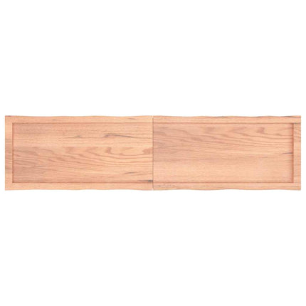 Bordsskiva ljusbrun 160x40x(2-4) cm massivt trä levande kant