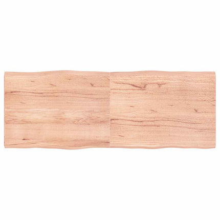 Bordsskiva ljusbrun 160x60x(2-4) cm massivt trä levande kant