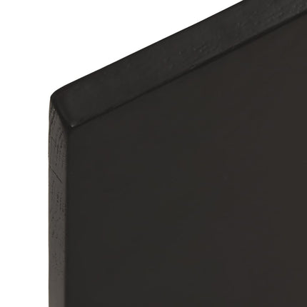 Bordsskiva mörkbrun 100x40x2 cm massiv ek levande kant