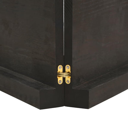 Bordsskiva mörkbrun 140x40x(2-6) cm massivt trä levande kant