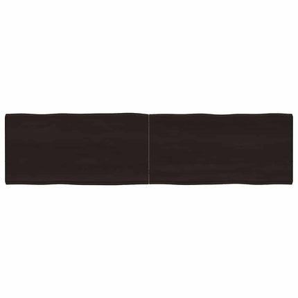 Bordsskiva mörkbrun 160x40x(2-4) cm massivt trä levande kant