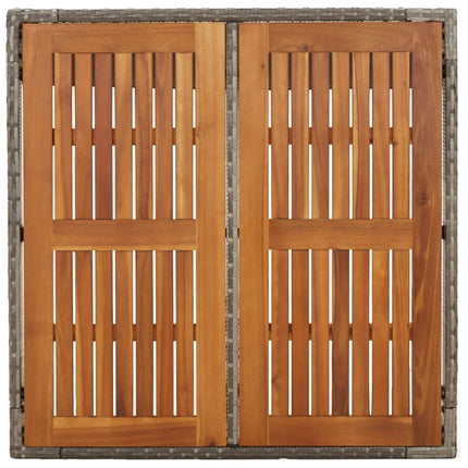 Matgrupp för trädgården dynor 5 delar grå konstrottning