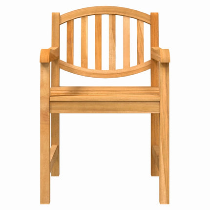 Trädgårdsstolar 2 st 58x59x88 cm massiv teak