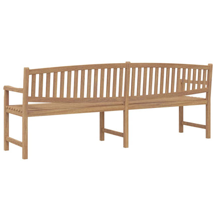 Trädgårdsbänk 228x59,5x90 cm massiv teak