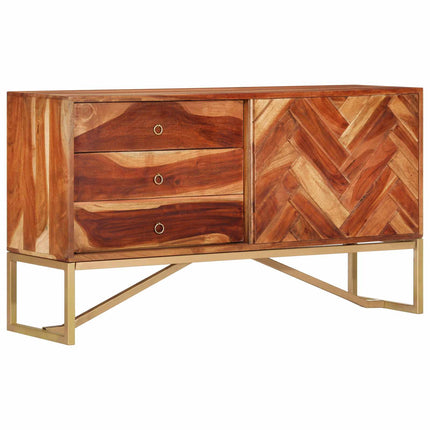 Sideboard HonungsBrun 160 x 30 x 80 cm Massivt Akaciaträ