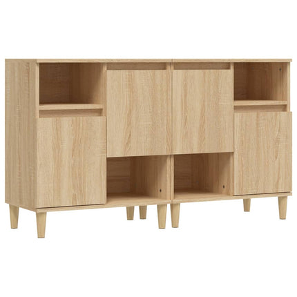Skänk 2 st sonoma ek 60x35x70 cm konstruerat trä