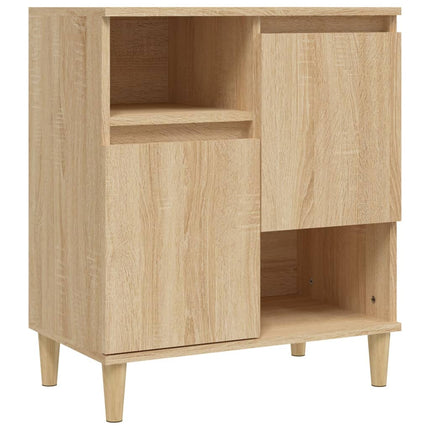 Skänk 2 st sonoma ek 60x35x70 cm konstruerat trä