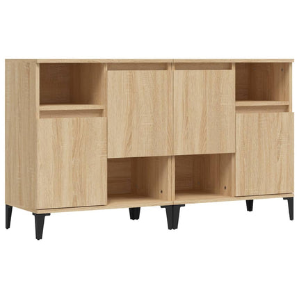 Skänk 2 st sonoma ek 60x35x70 cm konstruerat trä