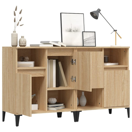 Skänk 2 st sonoma ek 60x35x70 cm konstruerat trä