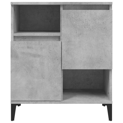 Skänk 2 st betonggrå 60x35x70 cm konstruerat trä