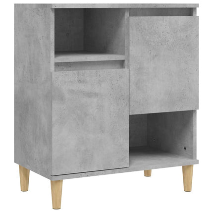 Skänk 3 st betonggrå 60x35x70 cm konstruerat trä
