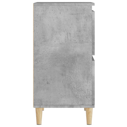 Skänk 2 st betonggrå 60x35x70 cm konstruerat trä