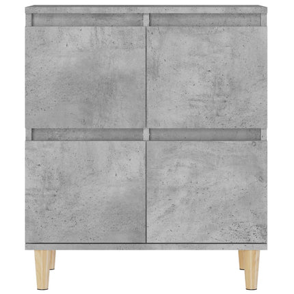 Skänk 3 st betonggrå 60x35x70 cm konstruerat trä
