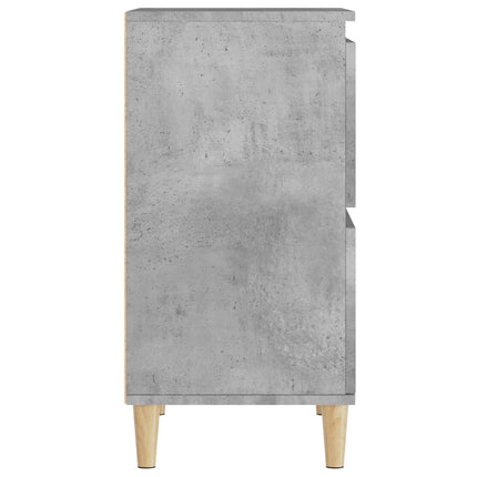 Skänk 3 st betonggrå 60x35x70 cm konstruerat trä