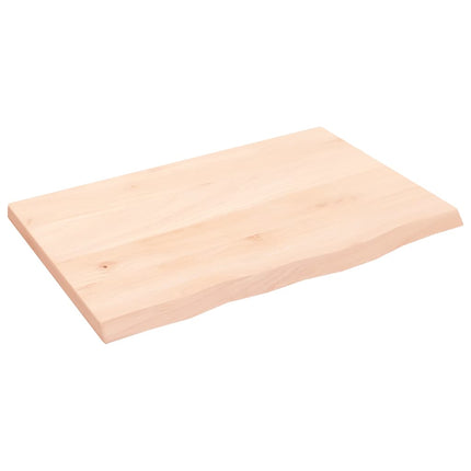 Bordsskiva 60x40x2 cm obehandlad massiv ek