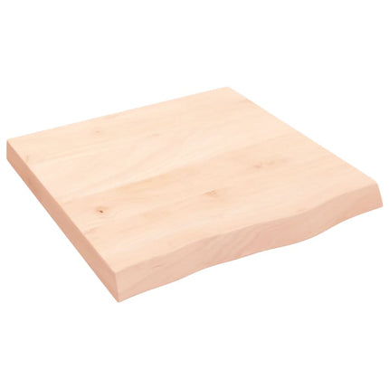 Bordsskiva 60x60x(2-6) cm obehandlad massiv ek