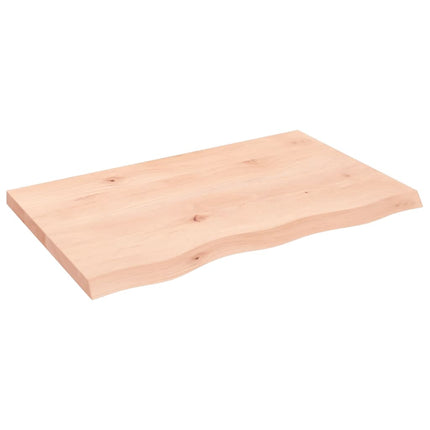 Bordsskiva 80x50x(2-4) cm obehandlad massiv ek