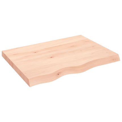 Bordsskiva 80x60x(2-6) cm obehandlad massiv ek