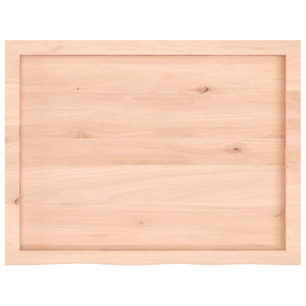 Bordsskiva 80x60x(2-6) cm obehandlad massiv ek
