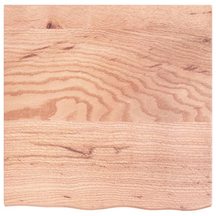 Bordsskiva ljusbrun 60x60x2 cm behandlad massiv ek