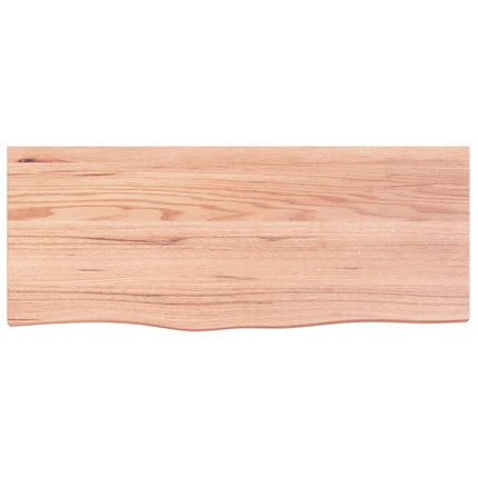 Bordsskiva ljusbrun 100x40x2 cm behandlad massiv ek
