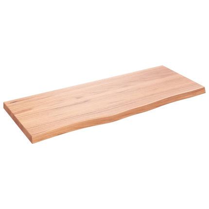 Bordsskiva ljusbrun 100x40x(2-4) cm behandlad massiv ek